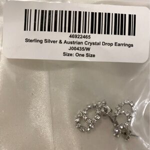 NWT Small Austrian Crystal Drop Earrings
